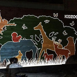 夜にCを投射し完成図を見せる