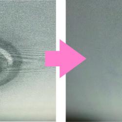 激しい照明焼けも一回塗りで被る