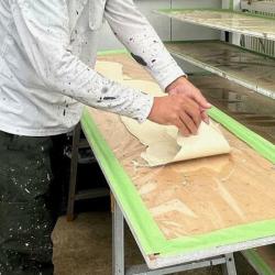 乾燥後に剥がす