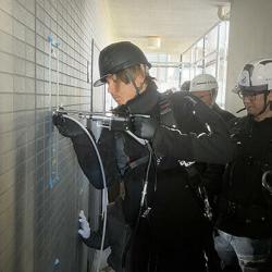 ピンニング工法を間近で見る