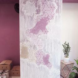 柱をテクスチャーペイント仕上げ